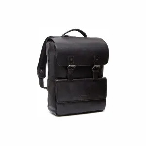 The Chesterfield Leather Backpack Black Malta