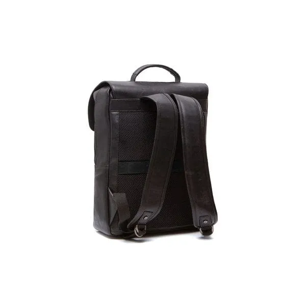 The Chesterfield Leather Backpack Black Malta
