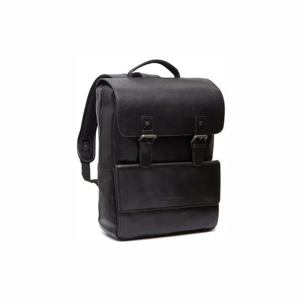 The Chesterfield Leather Backpack Black Malta