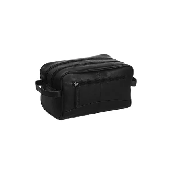 The Chesterfield Leather Toiletry Bag Black Stacey