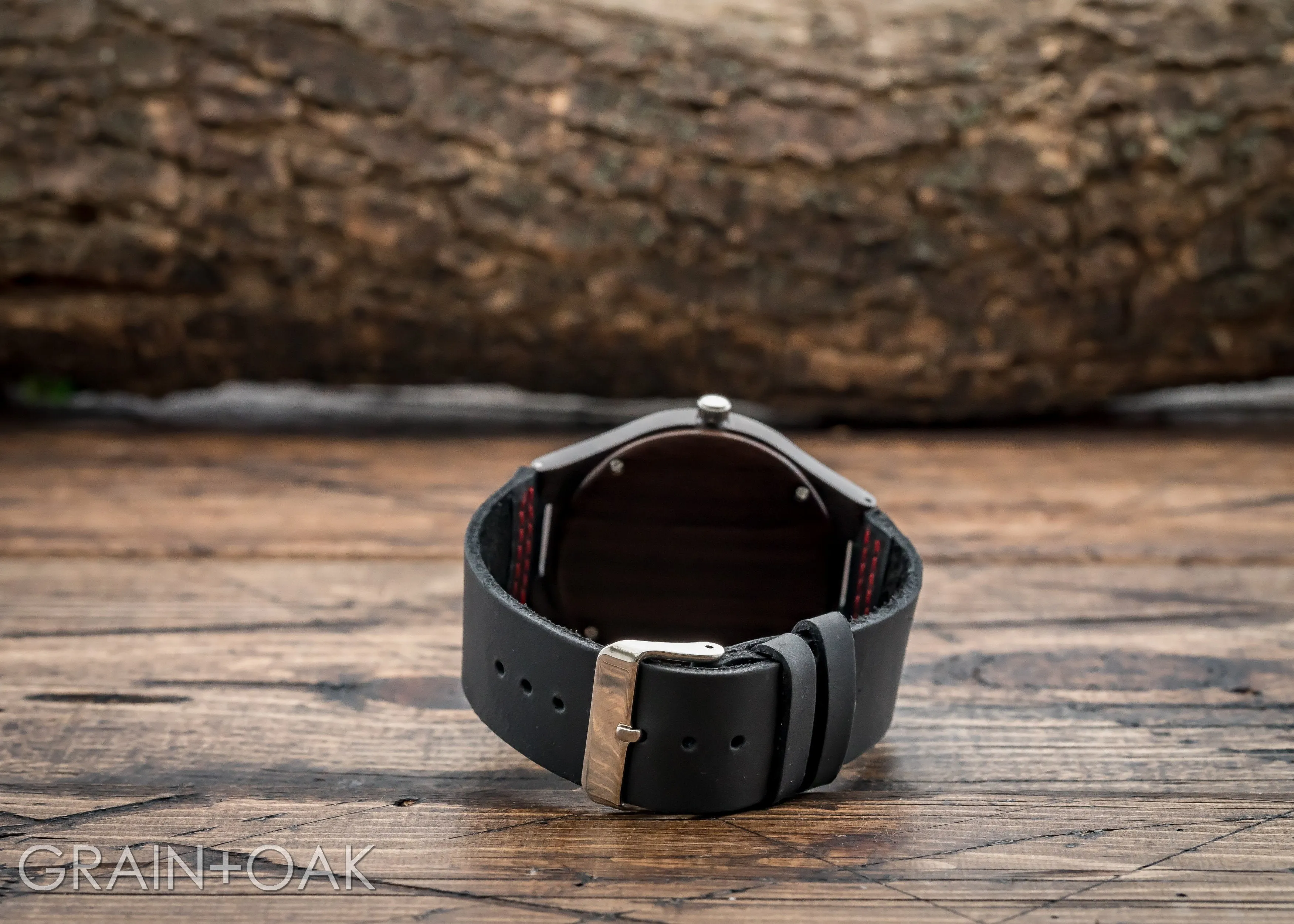 The Christopher Red | Wood Watch