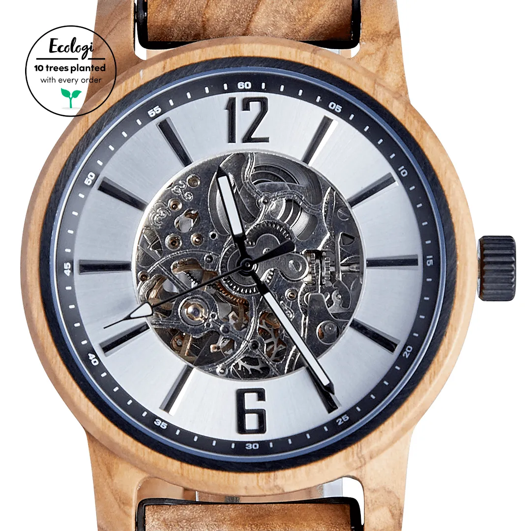 The Sycamore Vegan Wooden Watch | Light Brown