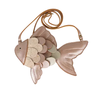 Thysa Purse | Gold Fish | Clay Metallic Leather
