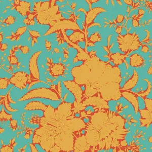 Tilda Bloomsville Fabric | Abloom | Turquoise