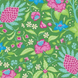 Tilda Bloomsville Fabric | Flowertangle | Green