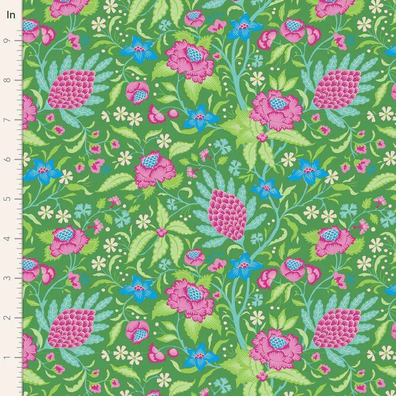 Tilda Bloomsville Fabric | Flowertangle | Green