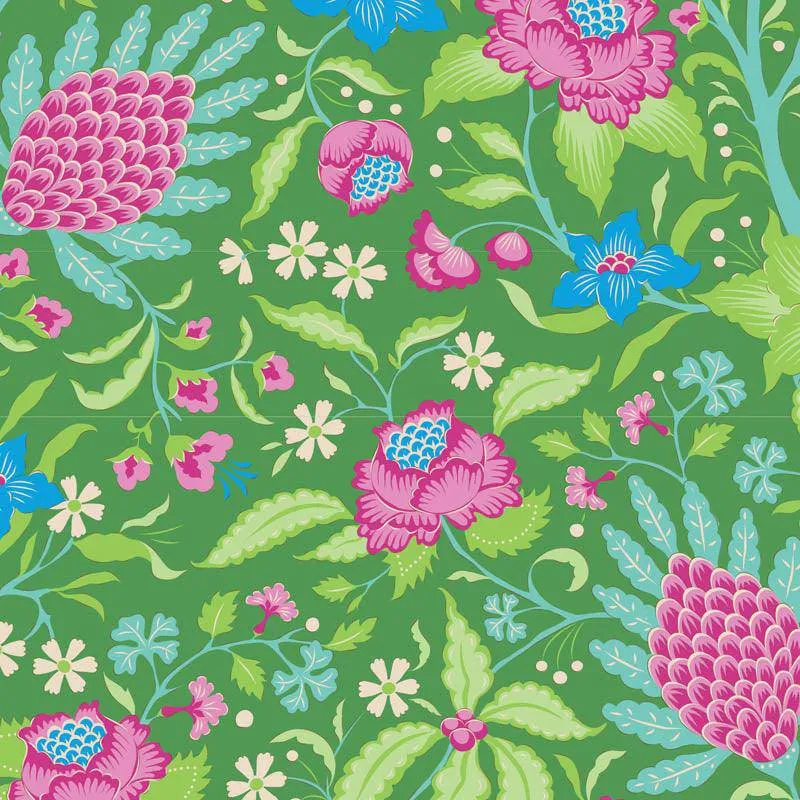 Tilda Bloomsville Fabric | Flowertangle | Green