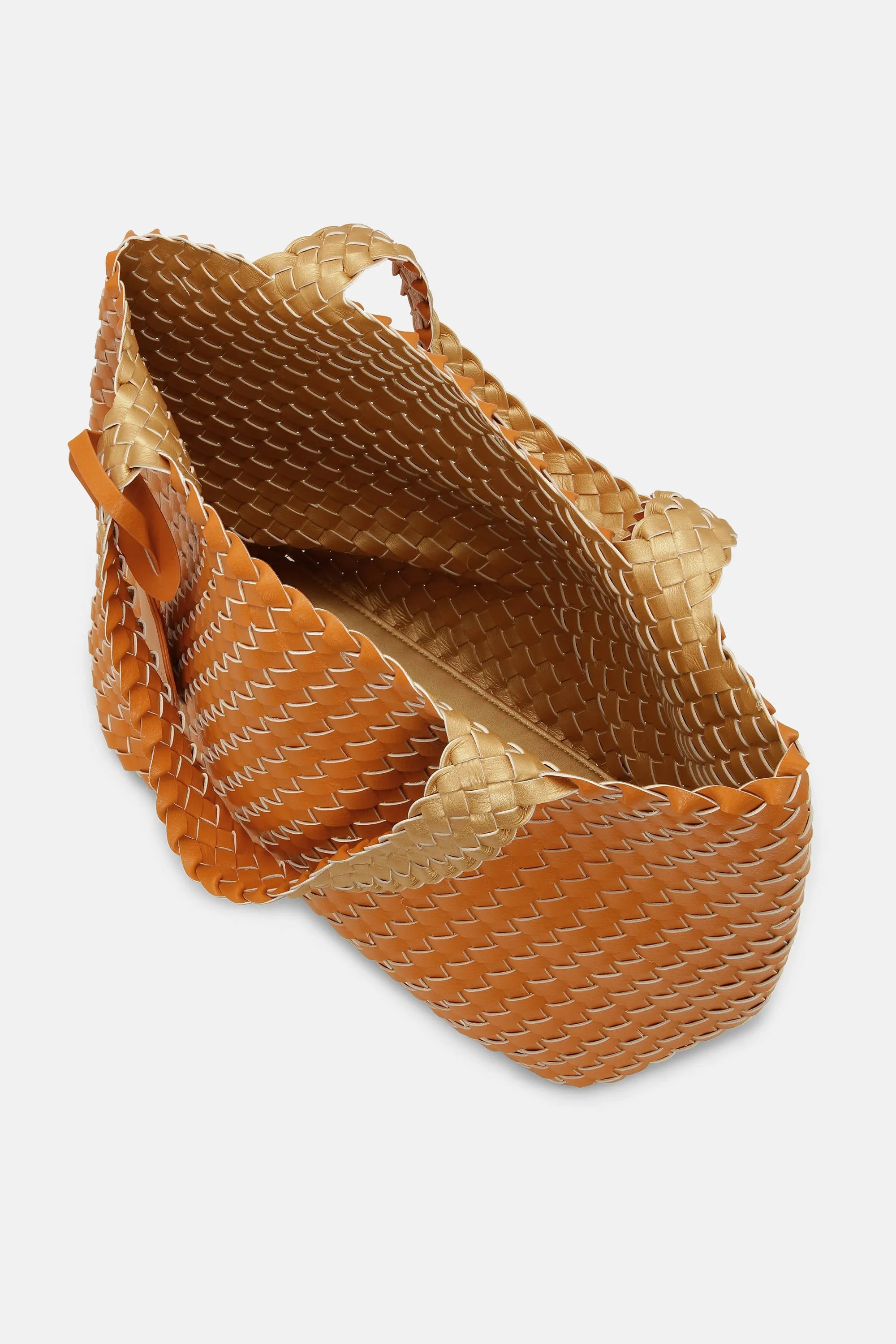 Tote Bag Flätad - Golden Nugget Golden Nugget Metallic