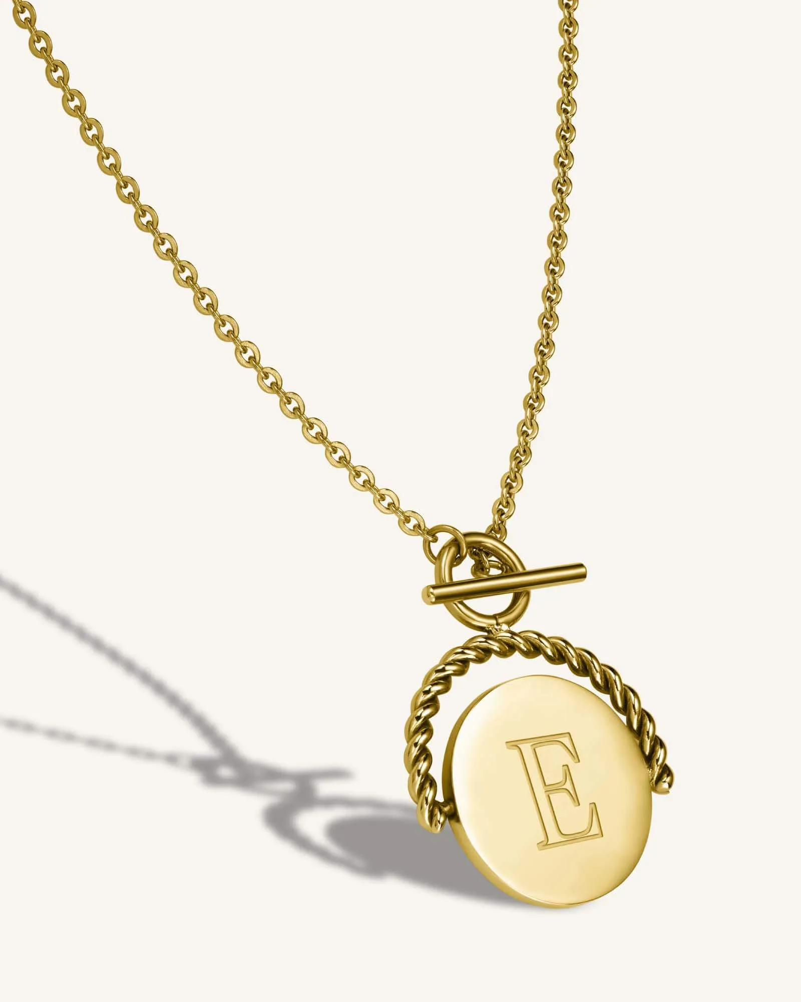 Twisting Coin Necklace