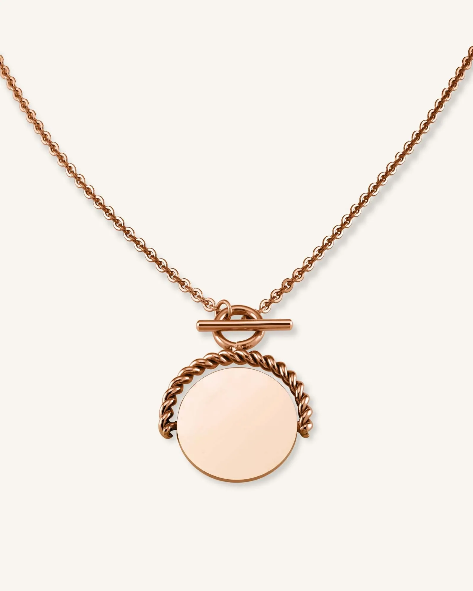 Twisting Coin Necklace