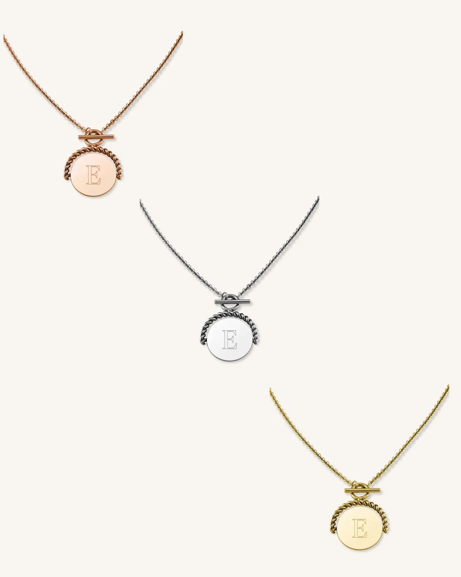 Twisting Coin Necklace