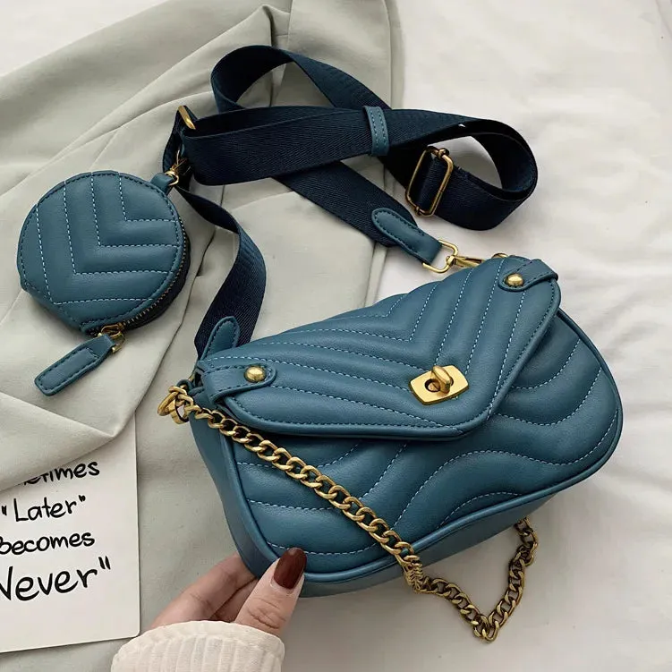 Two-In-One Small Crossbody Sling Shoulder Bag