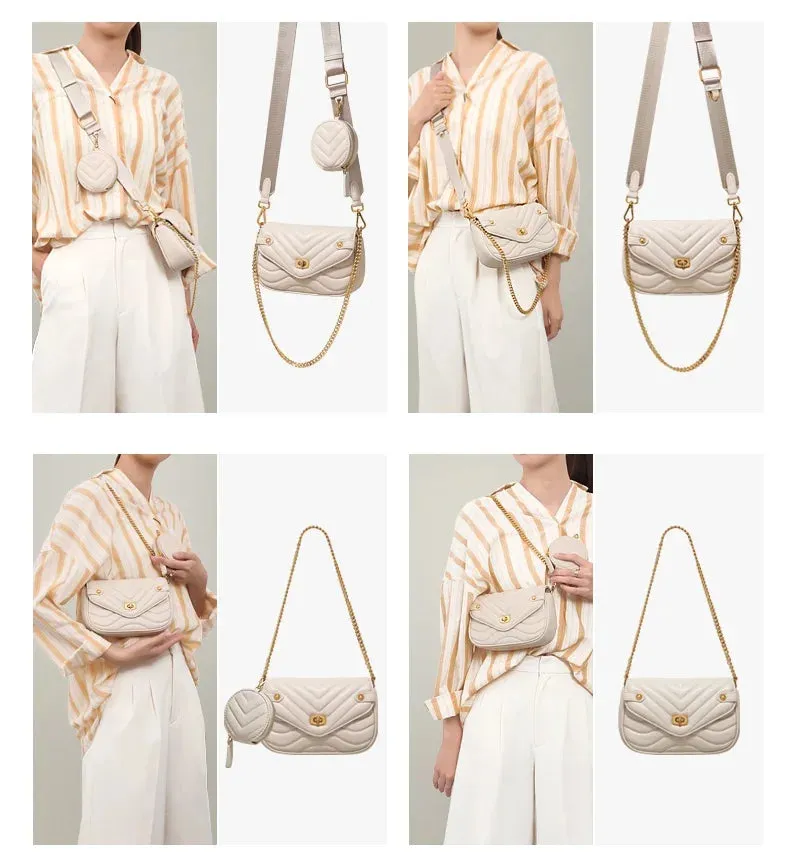 Two-In-One Small Crossbody Sling Shoulder Bag