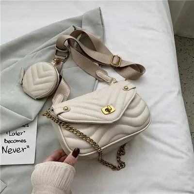 Two-In-One Small Crossbody Sling Shoulder Bag