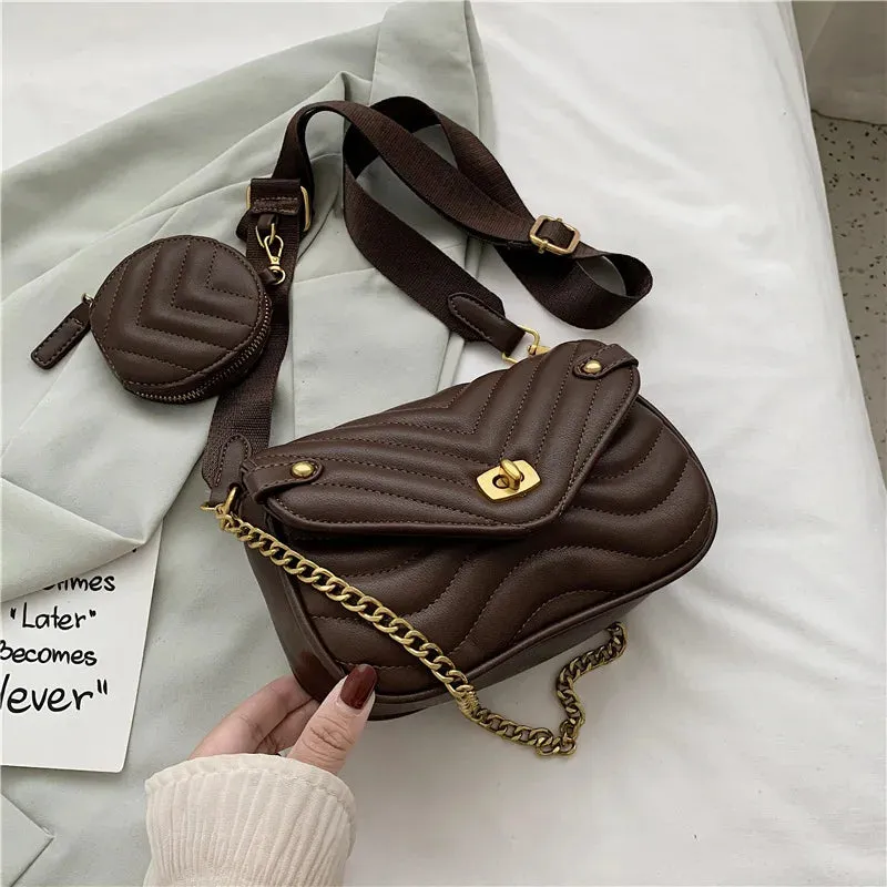 Two-In-One Small Crossbody Sling Shoulder Bag