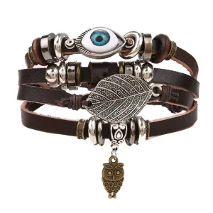 Unisex Leather Dragon Bracelet..
