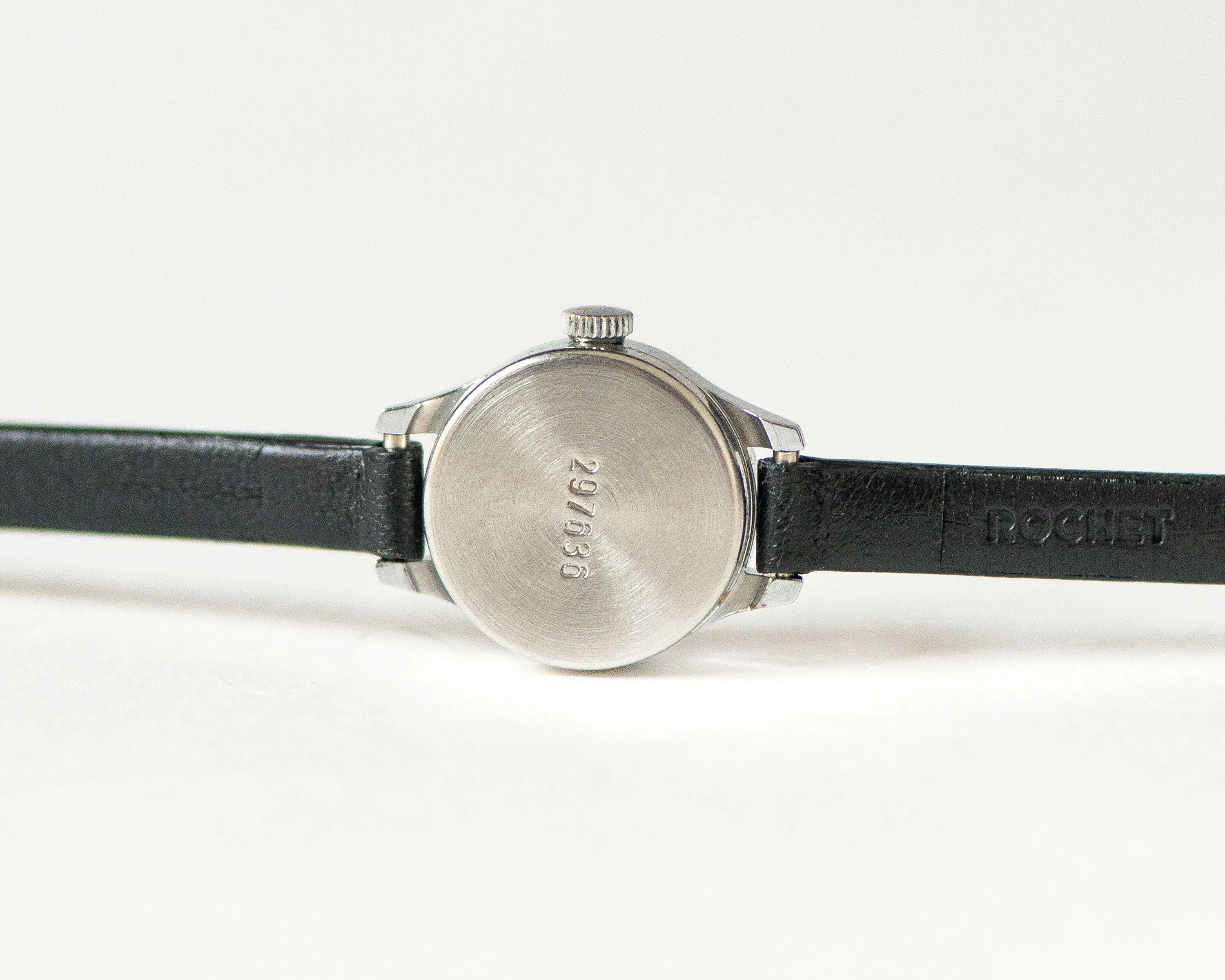 Unused micro watch for women silver shade Seagull, limited edition vintage lady watch, tiny watch feminine charm, new premium leather strap