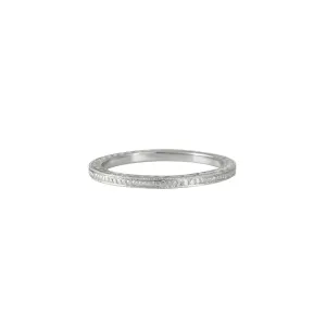 Varna - Thin Stackable Engraved Band