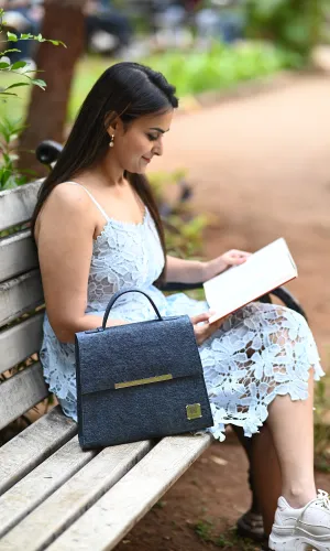 Vegan Office bags | Natural Chic City Bag made of coconut leather