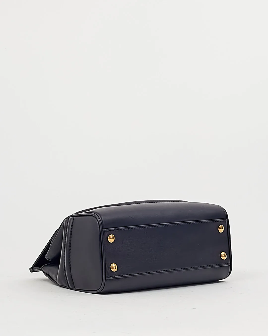 Versace Black Palazzo Empire Swarovski Detail Top Handle Bag