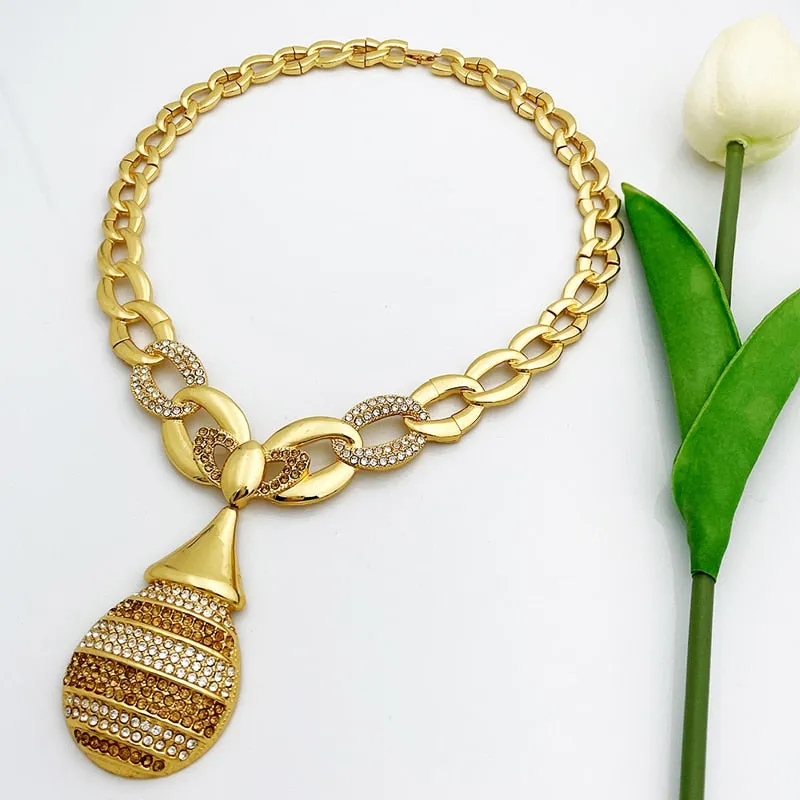 Vintage 14K Gold Jewelry Set For Women Wedding Jewelry
