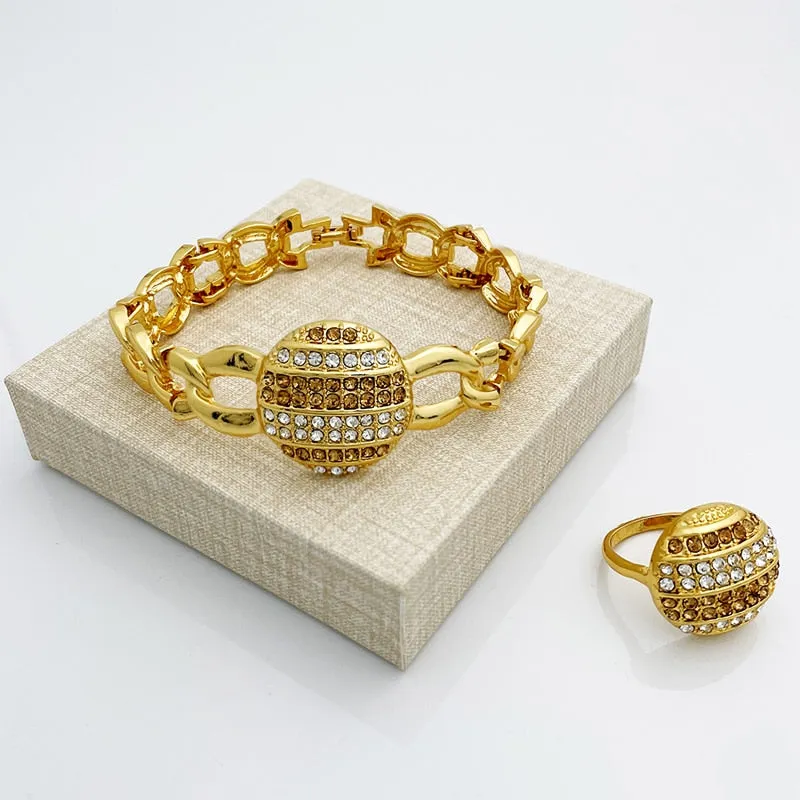 Vintage 14K Gold Jewelry Set For Women Wedding Jewelry