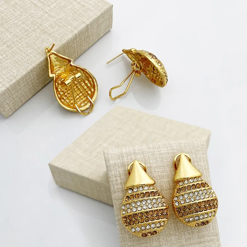 Vintage 14K Gold Jewelry Set For Women Wedding Jewelry