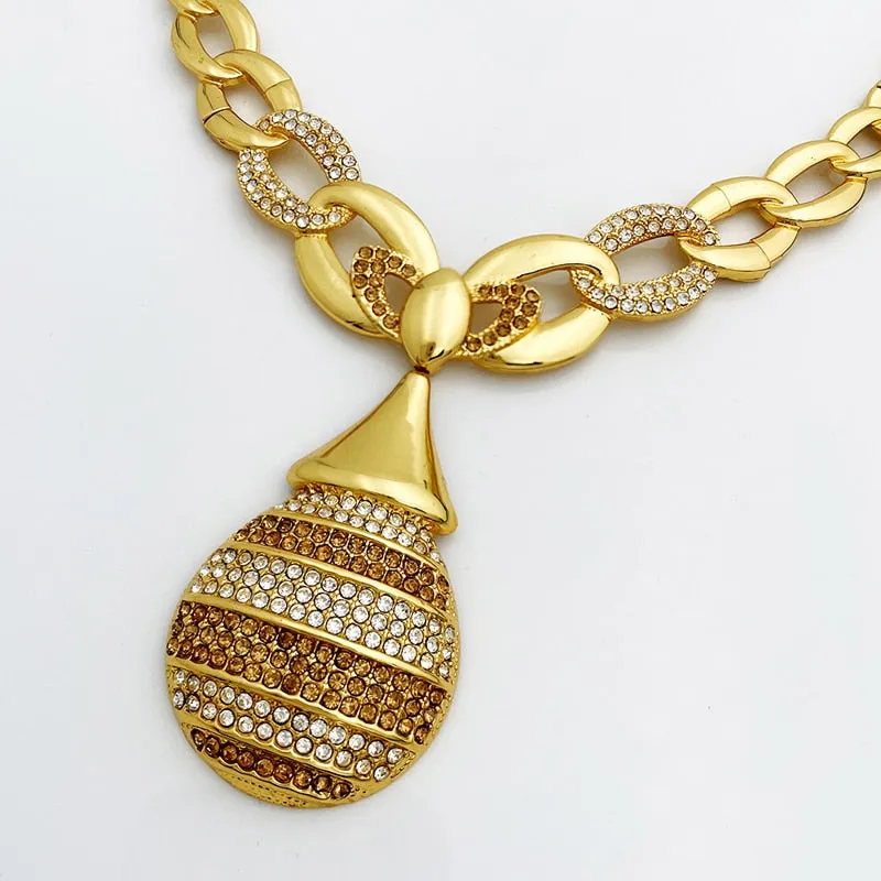 Vintage 14K Gold Jewelry Set For Women Wedding Jewelry