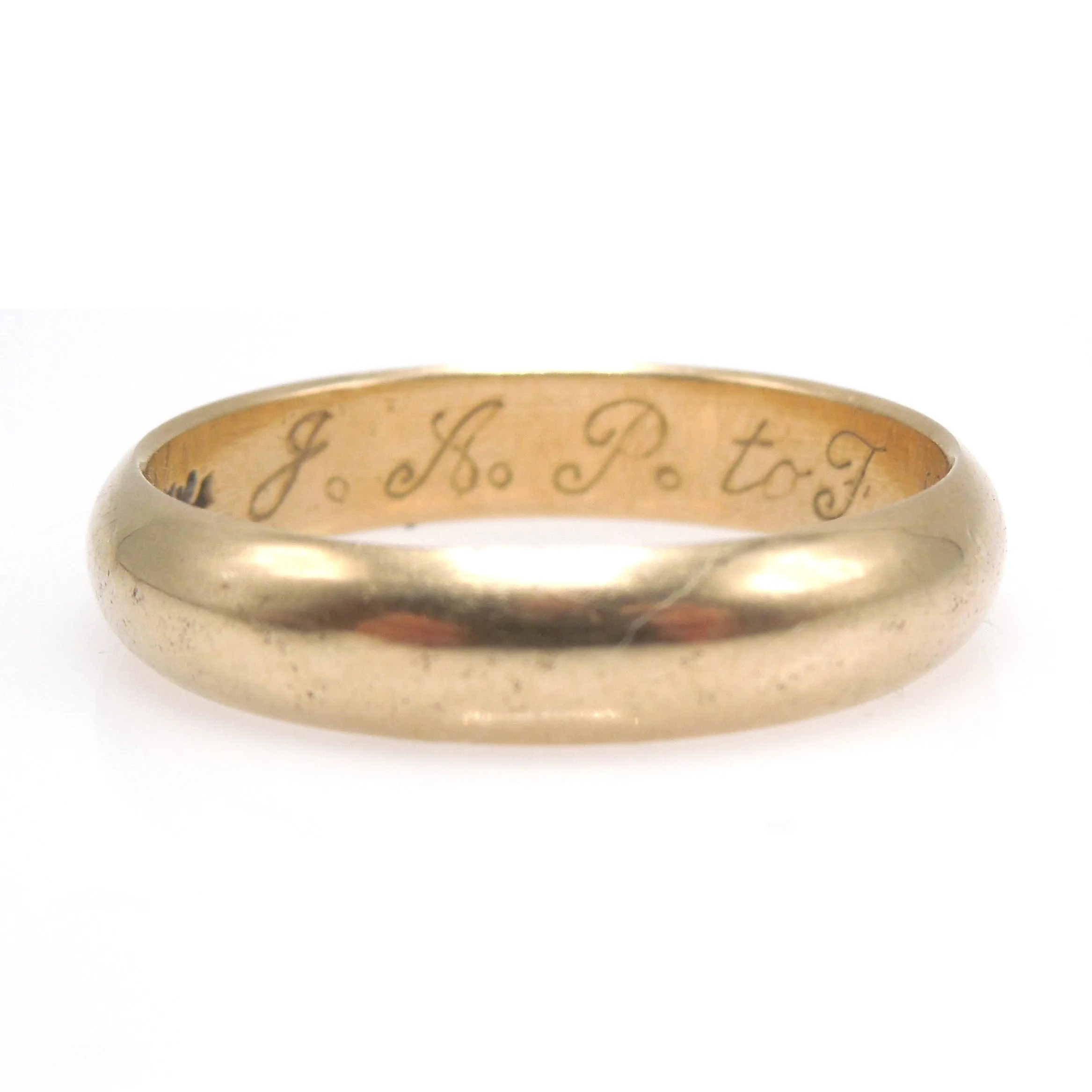 Vintage 14K Yellow Gold Wedding Band (ca. 1965)