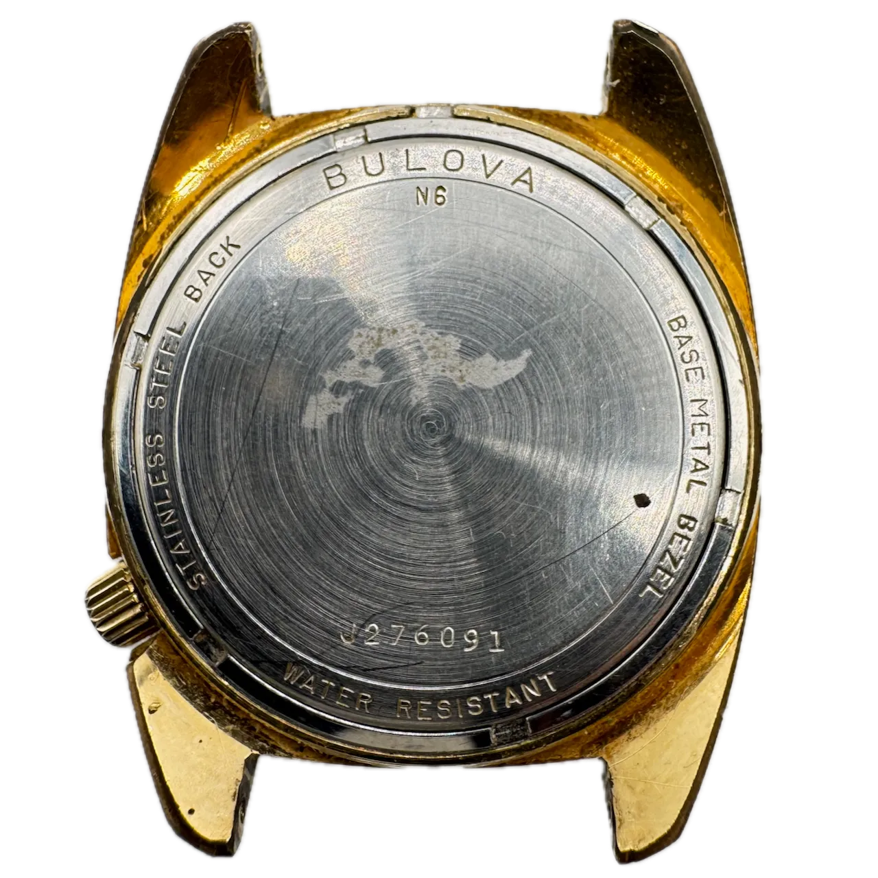 Vintage 1976 Accutron G3628 Day Date Men's Tuning Fork Wristwatch 218 Gold Tone
