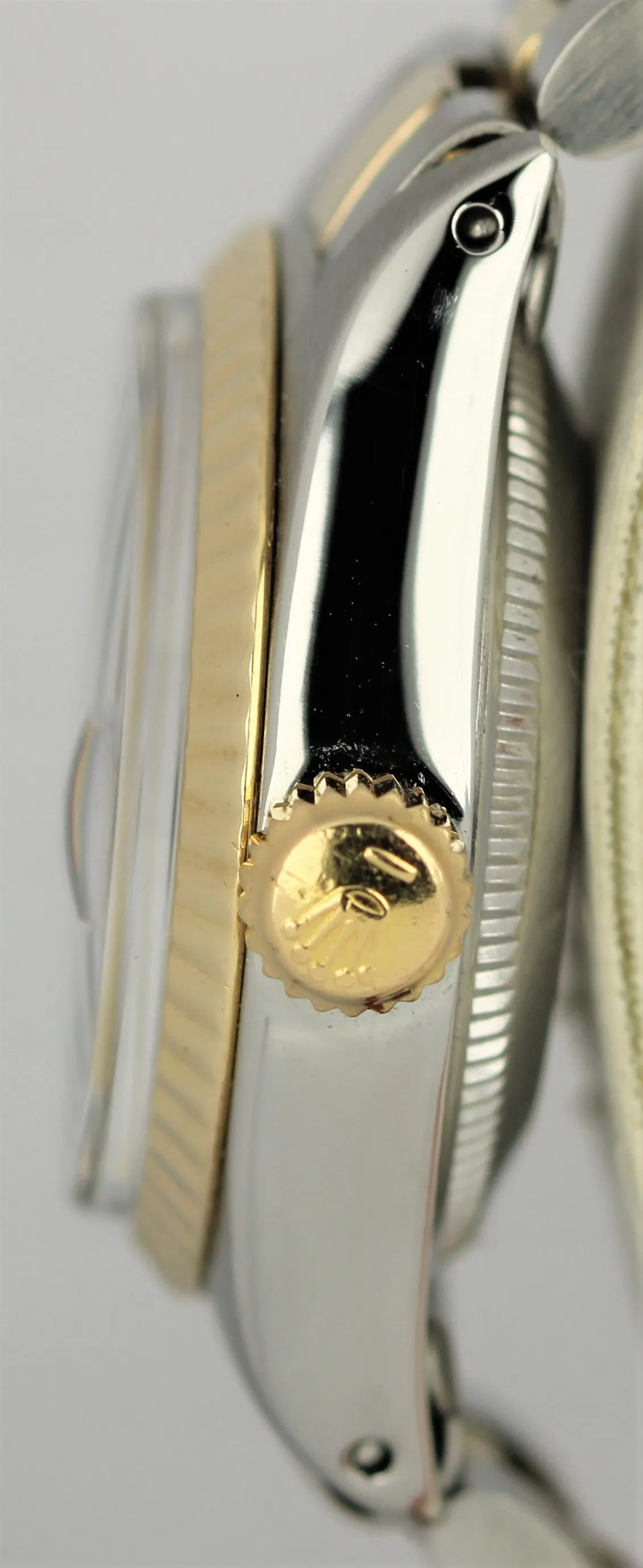 VINTAGE Rolex DateJust Two-Tone 18k Yellow Gold Steel Blue 26mm DATE 6917 Watch