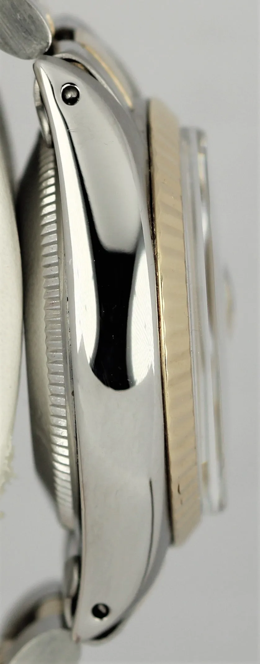 VINTAGE Rolex DateJust Two-Tone 18k Yellow Gold Steel Blue 26mm DATE 6917 Watch