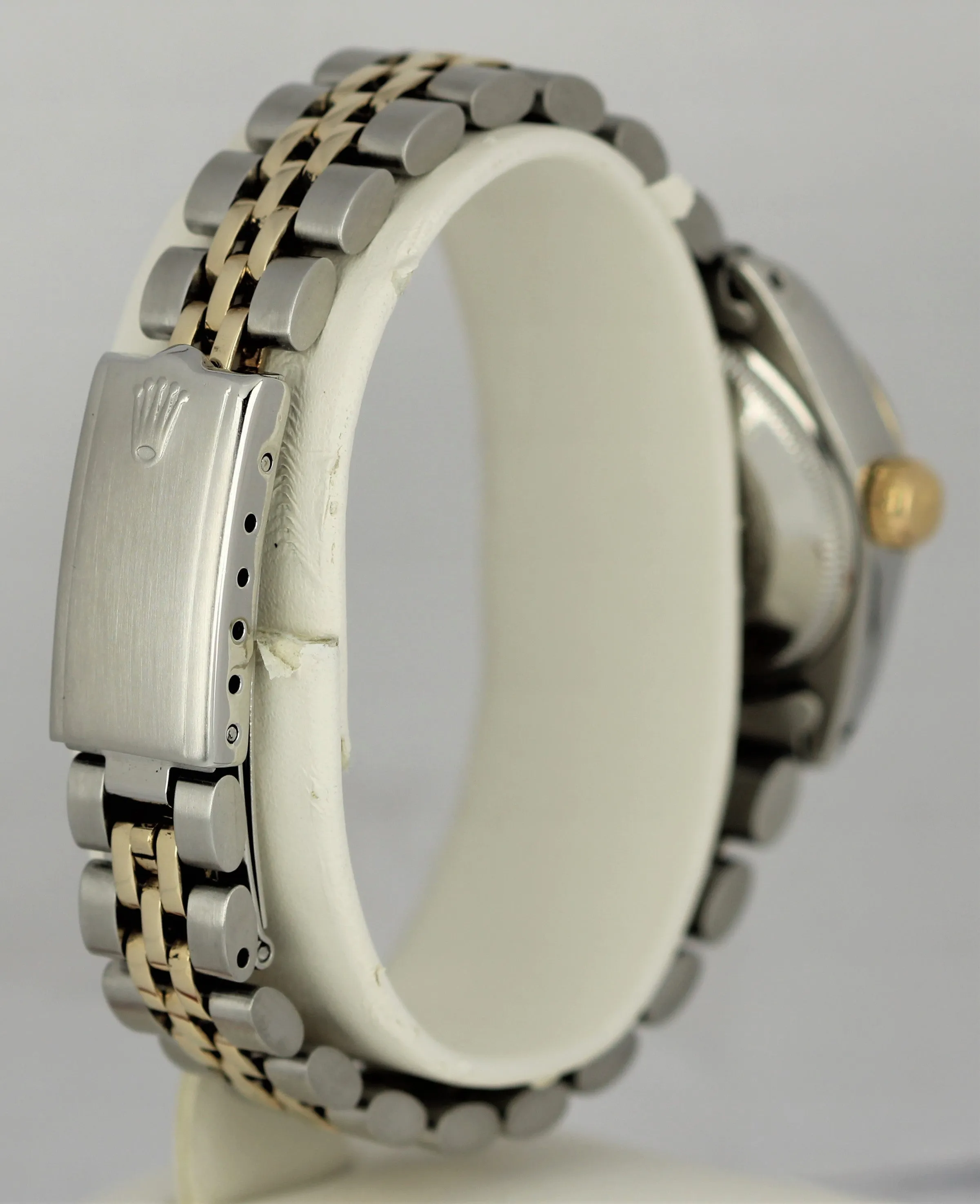 VINTAGE Rolex DateJust Two-Tone 18k Yellow Gold Steel Blue 26mm DATE 6917 Watch