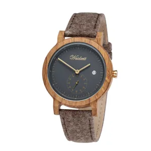 Waidzeit Barrique Alpine Men anthracite with loden strap