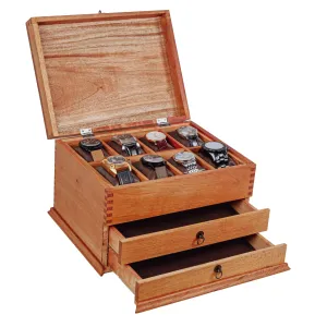 Watch Box with Two Drawers for 8 Watches Cedar Wood