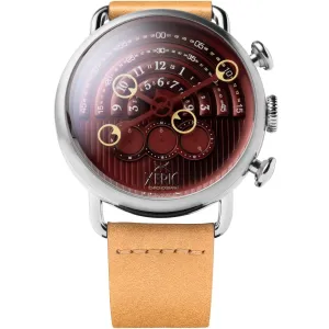Xeric Halograph Chrono Sapphire Silver Oxblood