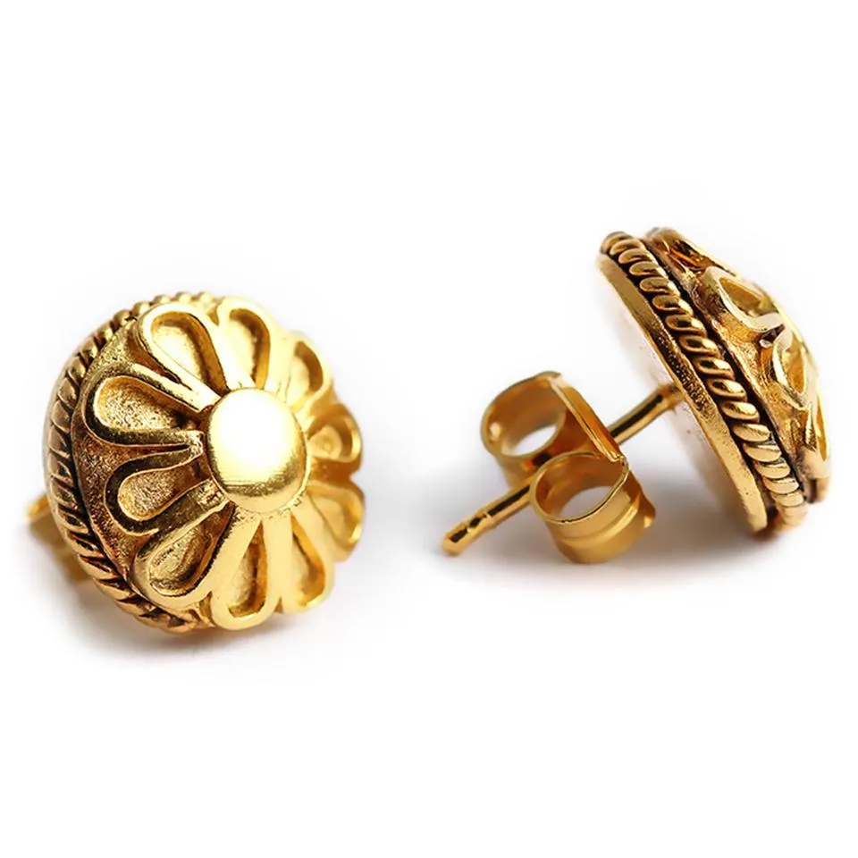 Yoga jewelry- gold and real custom jewelry stud