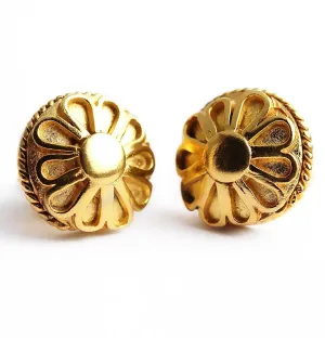 Yoga jewelry- gold and real custom jewelry stud