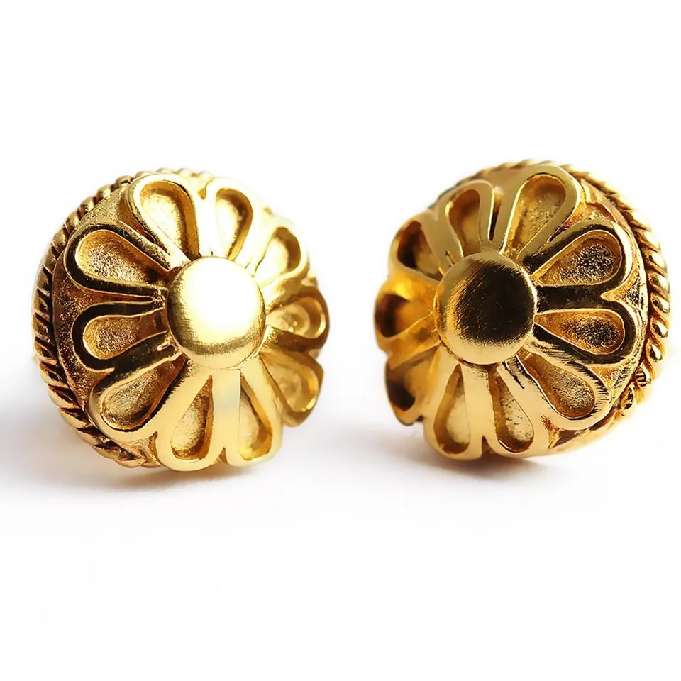 Yoga jewelry- gold and real custom jewelry stud