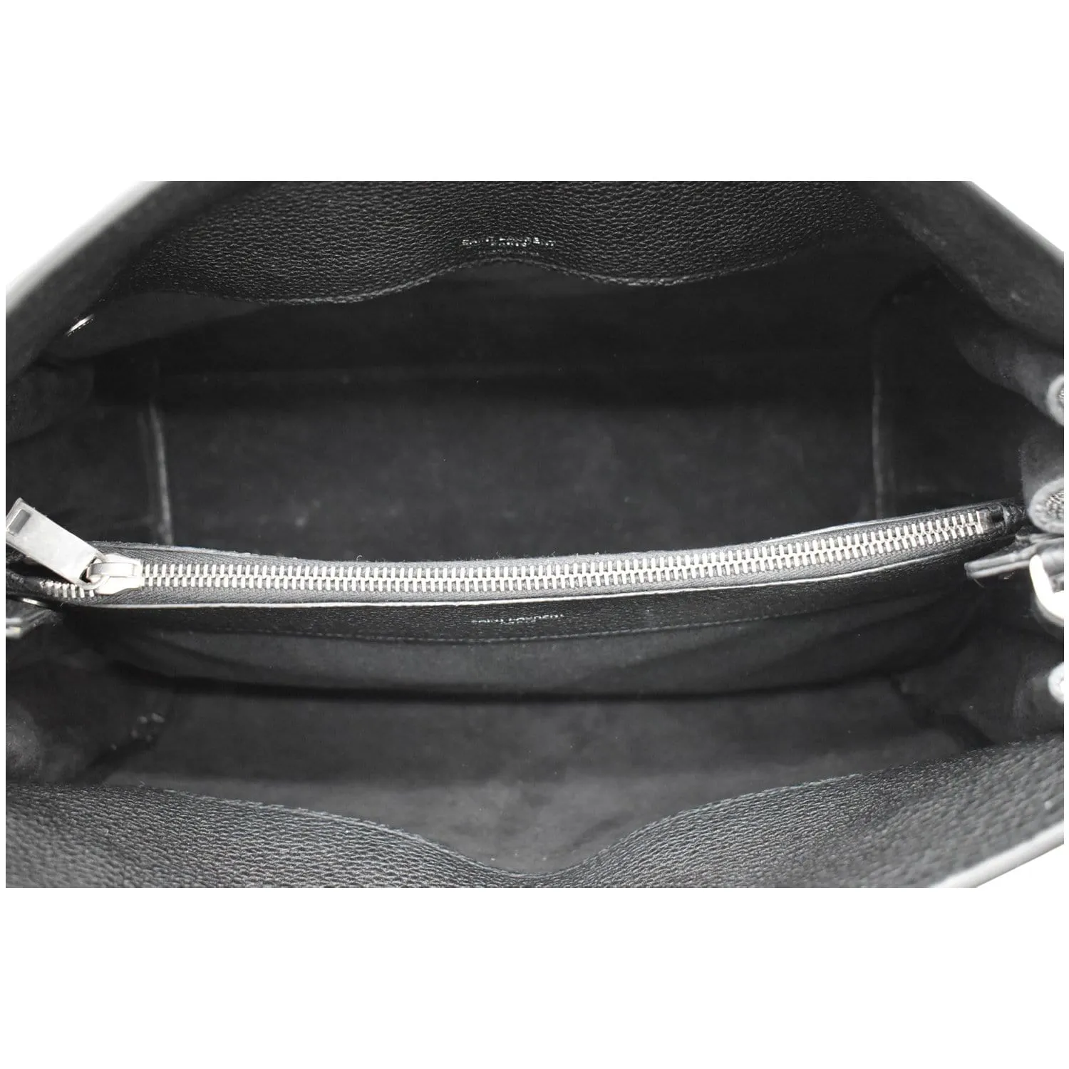 YVES SAINT LAURENT Sac de Jour Small Grained Leather Shoulder Bag Black