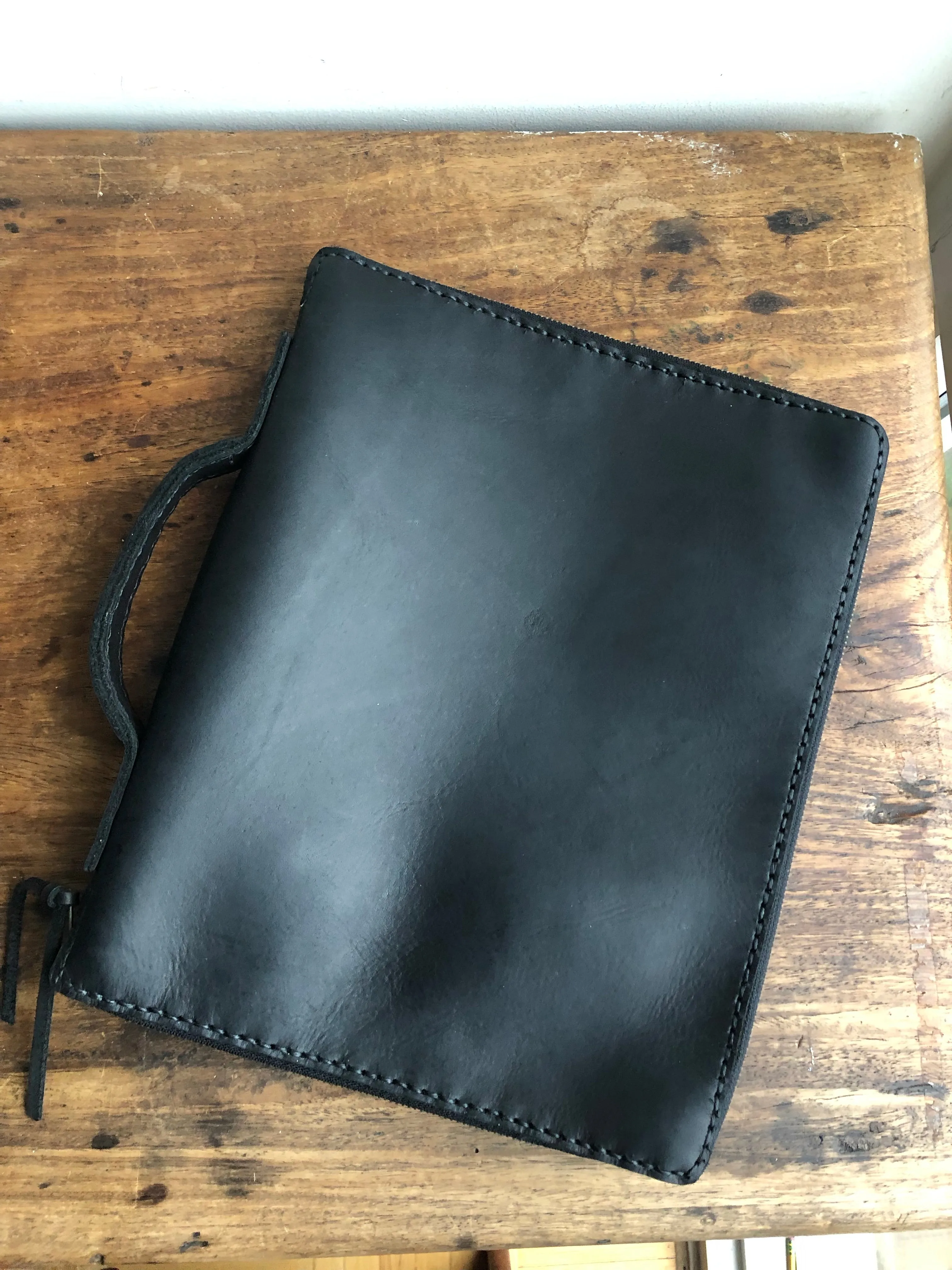 Zippered planner / Leather portfolio / Leather Organizer Portfolio