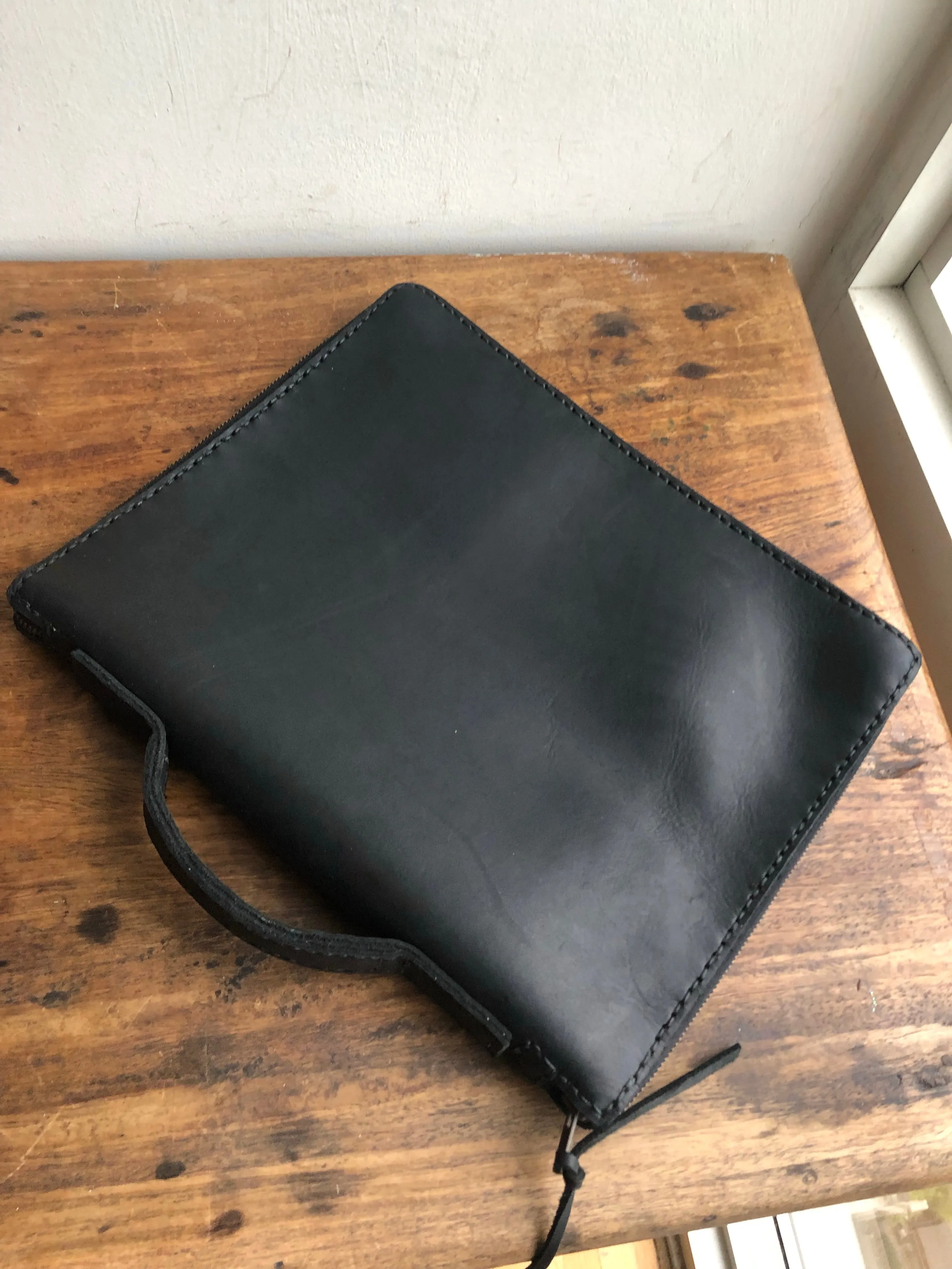 Zippered planner / Leather portfolio / Leather Organizer Portfolio