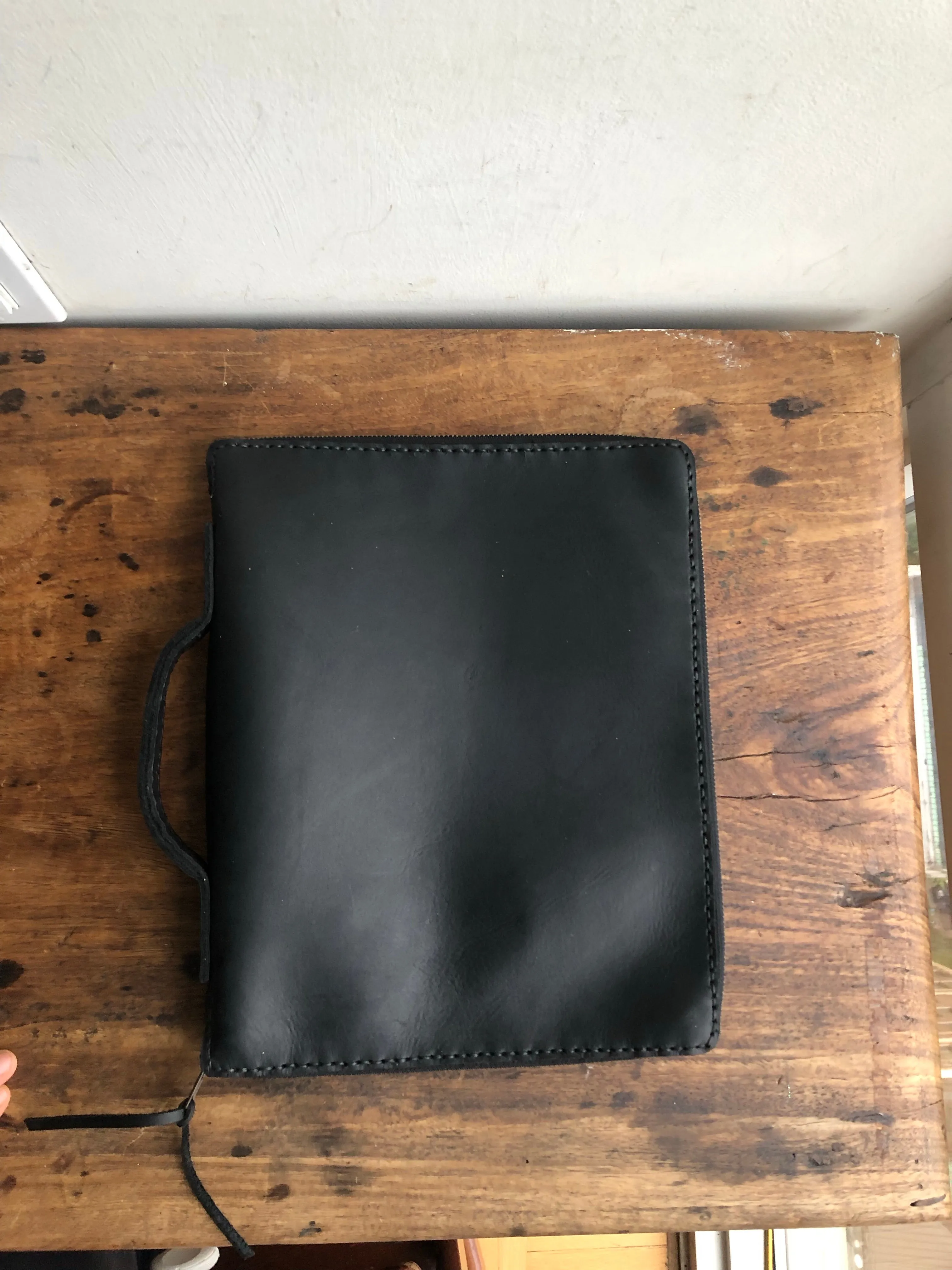 Zippered planner / Leather portfolio / Leather Organizer Portfolio