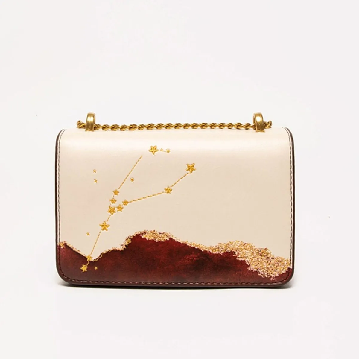 Zodiac Taurus Embroidery Crossbody Bag