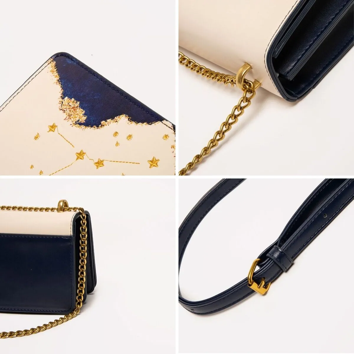 Zodiac Taurus Embroidery Crossbody Bag